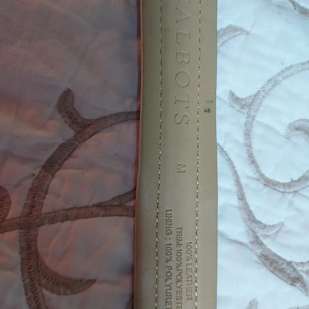 Talbots Striped Pink and Black Belt - Picture 5 of 7